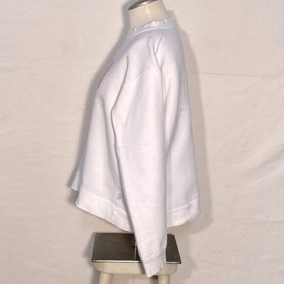 Vintage Boca White Pink Logo Crew Neck Sweatshirt M - Picture 12 of 13
